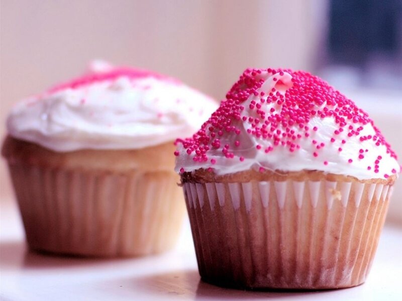 Two Cupcakes with Sprinkles