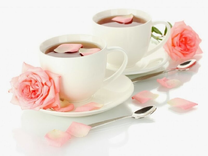 Two Cups of Tea — White, Serene