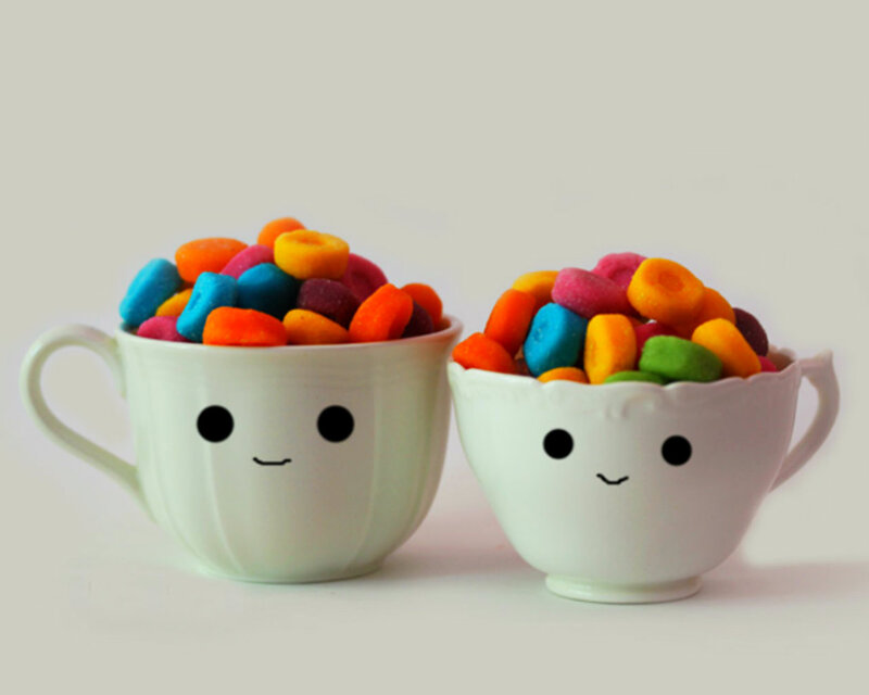 Two Cups with Candy