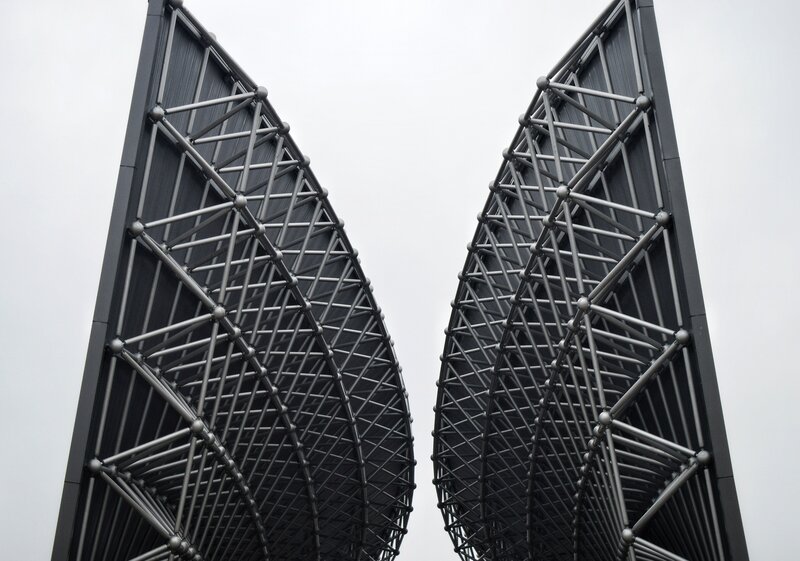 Two Curved Towers