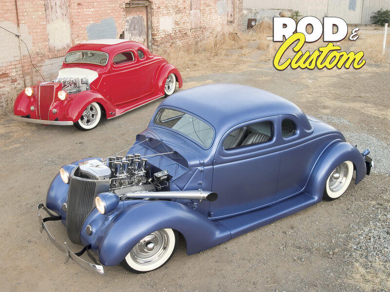 Two Custom Hot Rod Cars