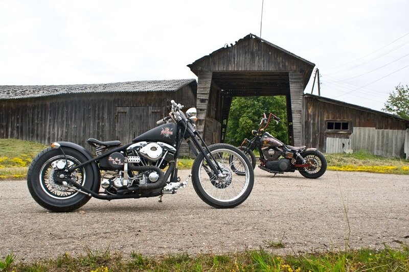 Two Custom Motorcycles