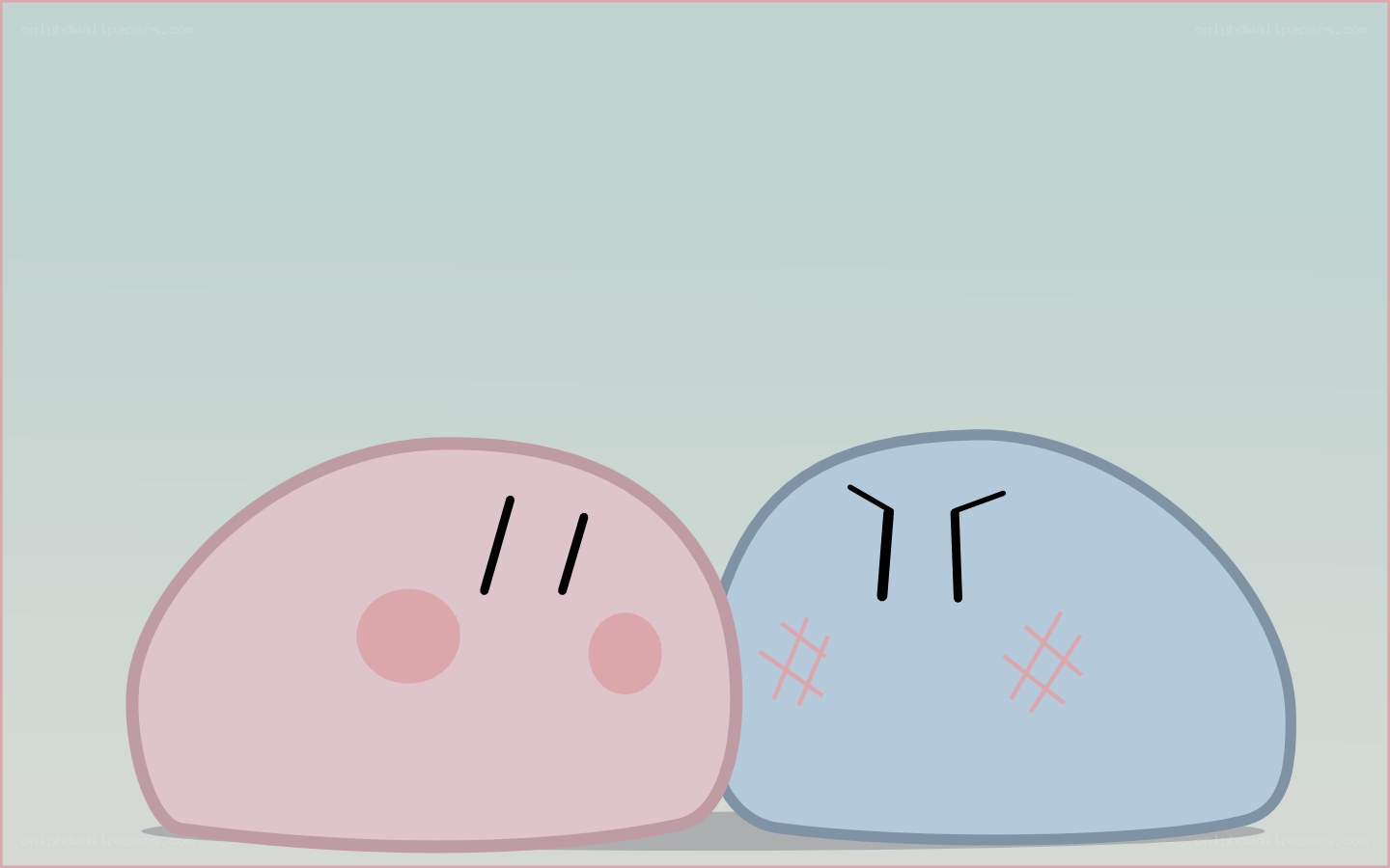 Two cute characters with bandages