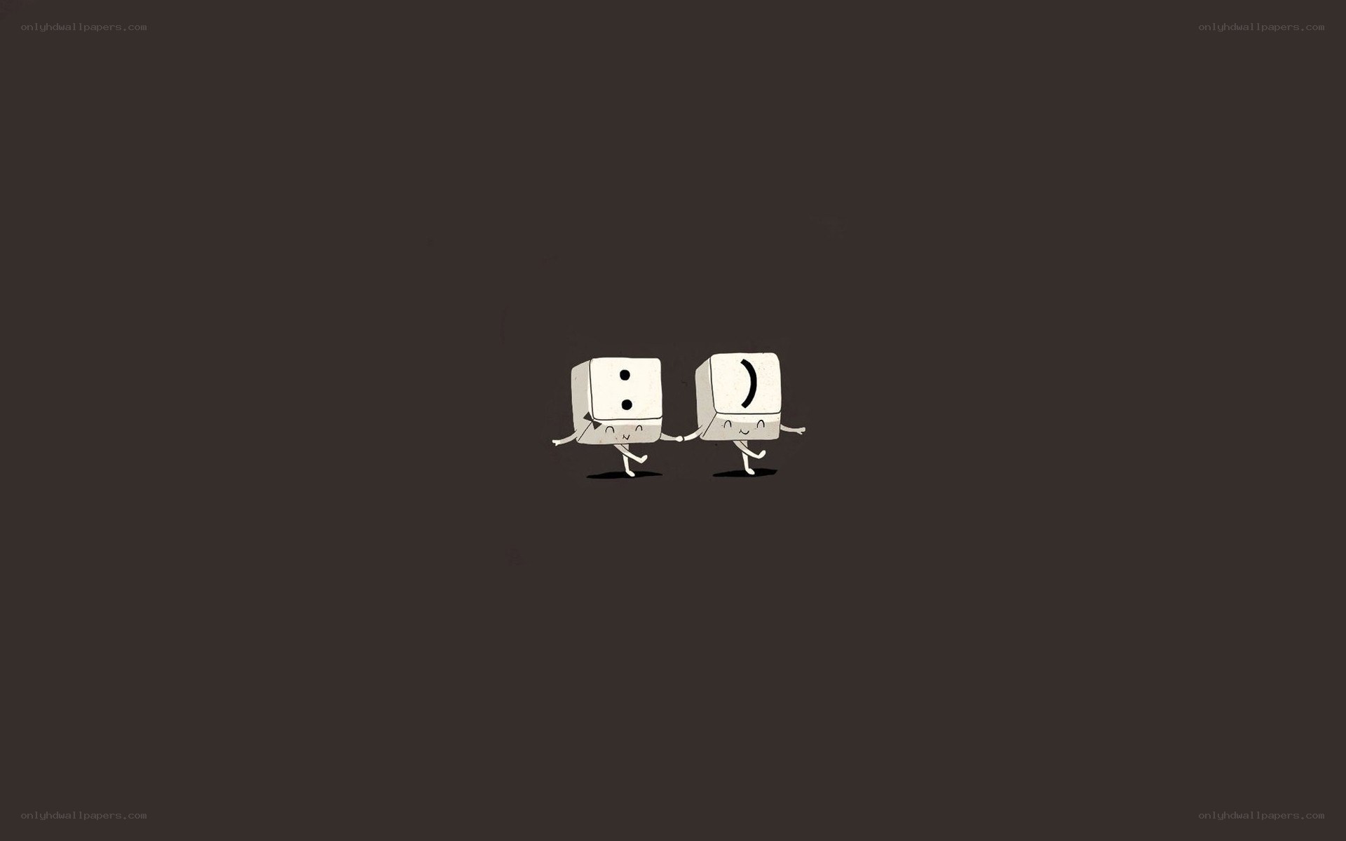 Two cute dice characters
