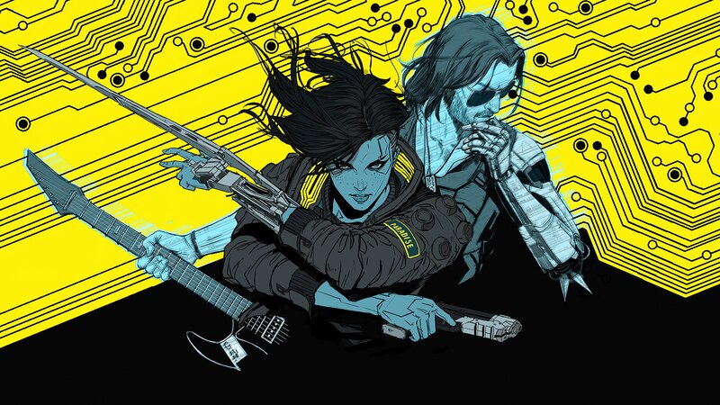 Two Cyberpunk Characters