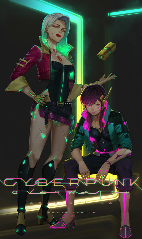 Two Cyberpunk Women