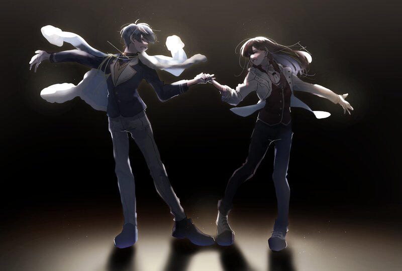 Two Dancers Holding Hands