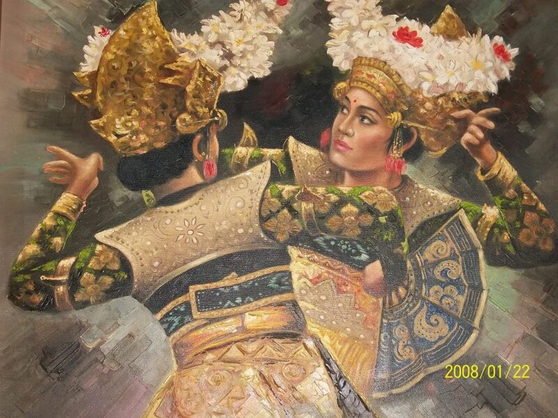 Two Dancers in Traditional Attire