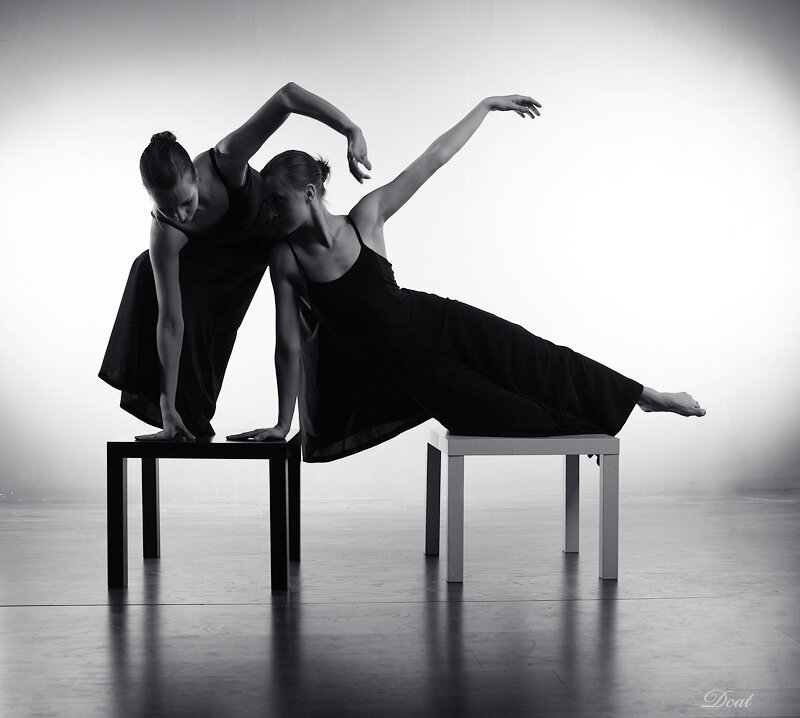 Two Dancers on Stools
