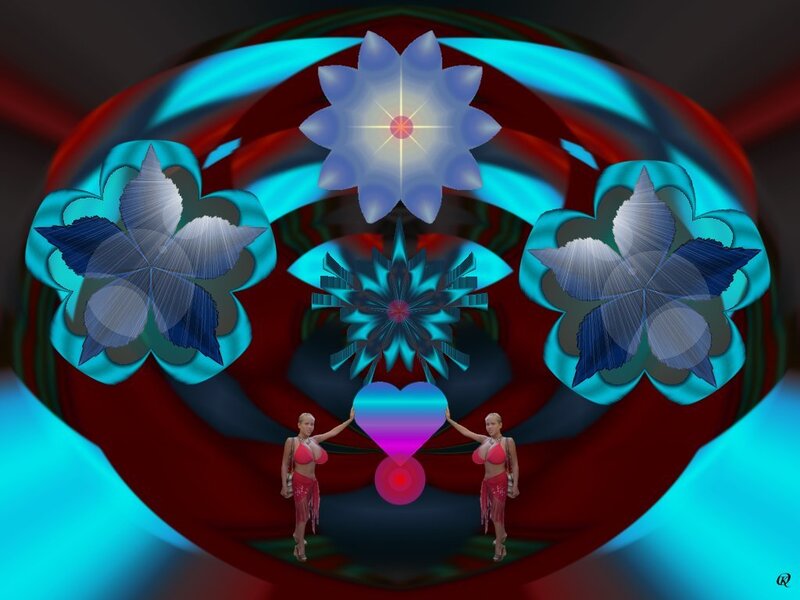 Two Dancers with Heart