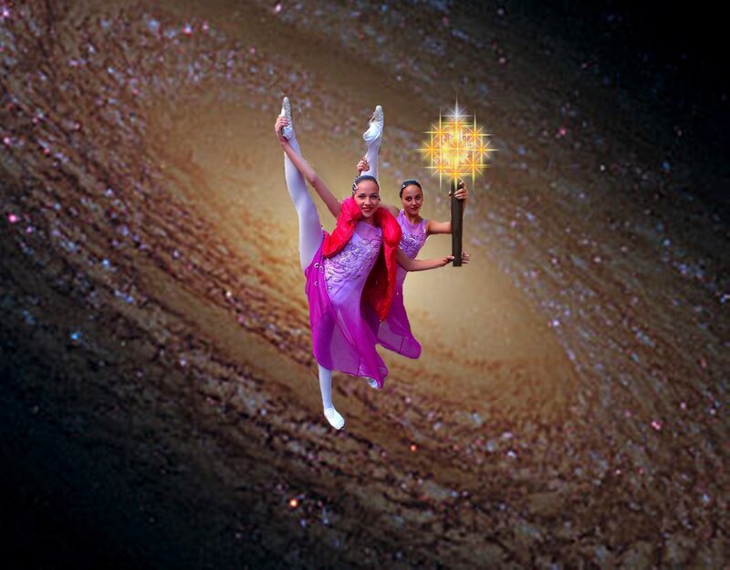 Two Dancers with Torch
