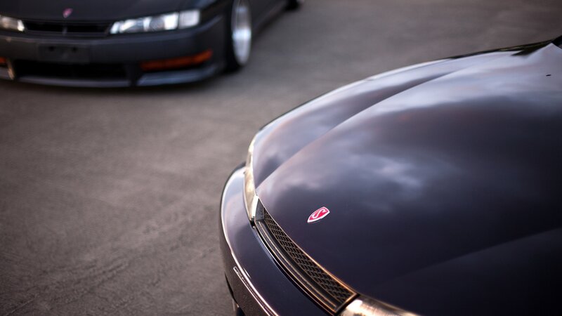 Two Dark Cars