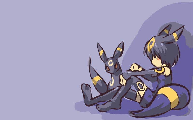 Two Dark Fox-like Creatures