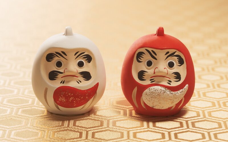 Two Daruma Dolls