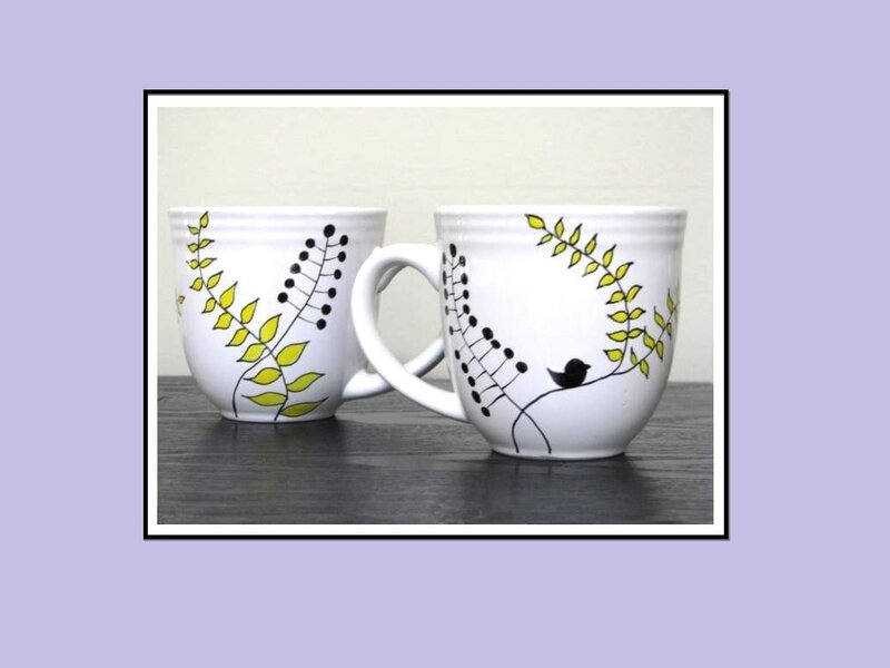 Two Decorated Mugs