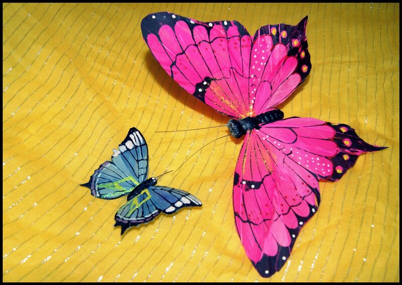 Two Decorative Butterflies