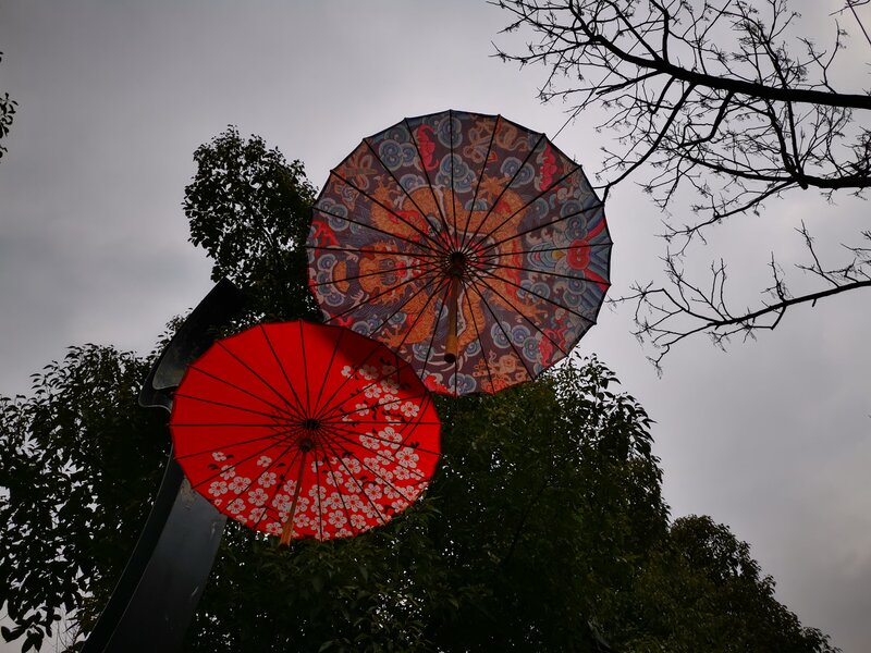 Two Decorative Umbrellas