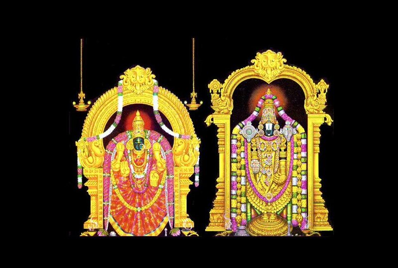 Two Deities in Temple