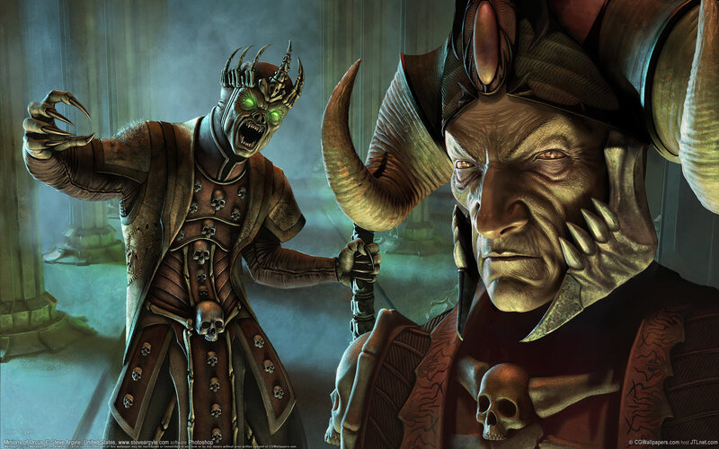 Two Demonic Figures