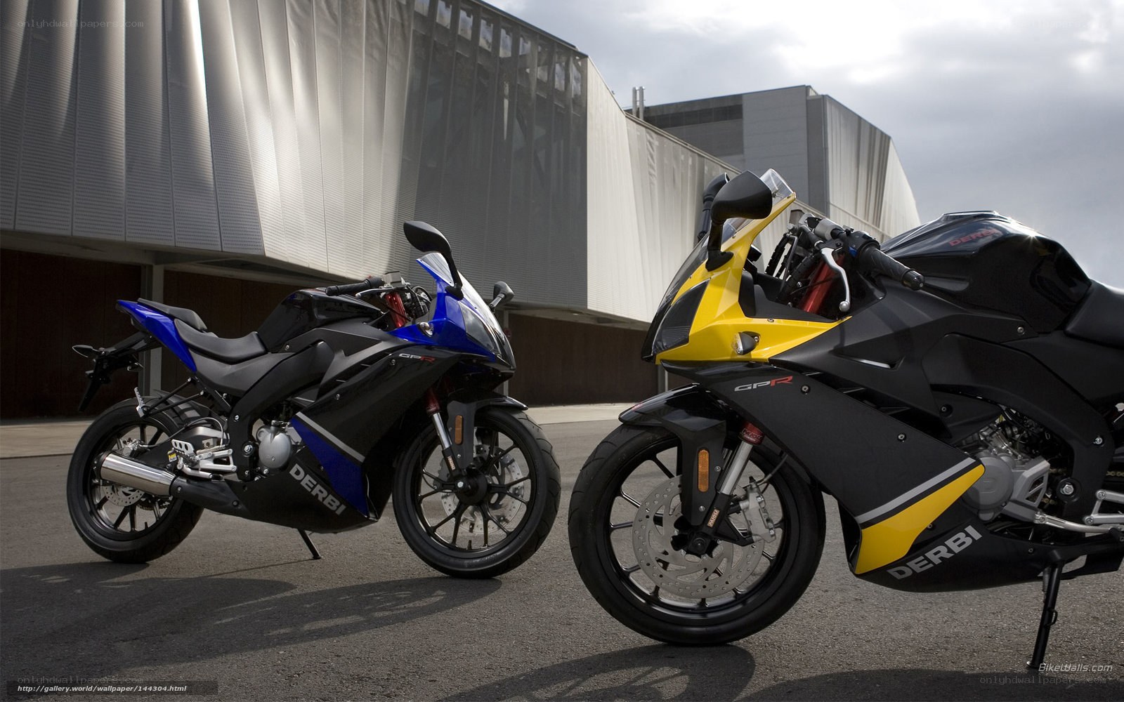 Two Derbi sport motorcycles