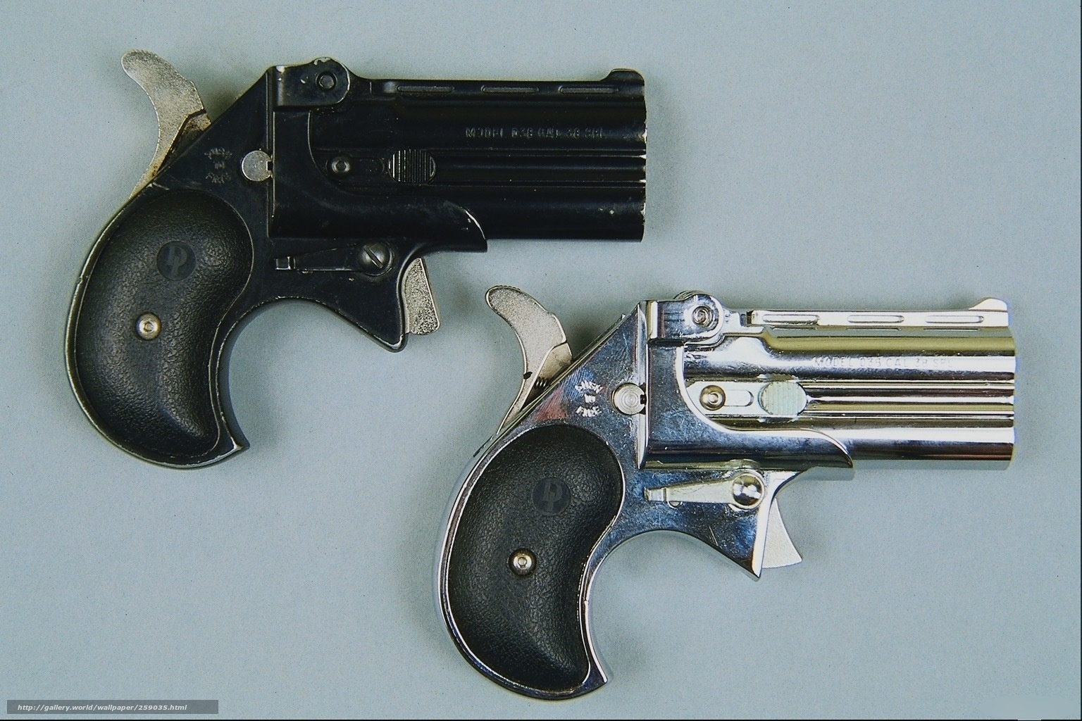 Two derringer pistols