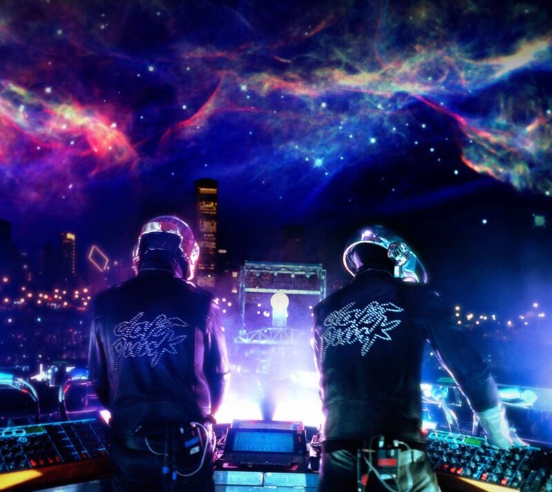 Two DJs at a Concert