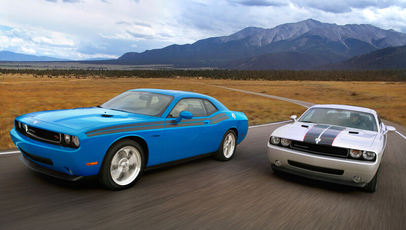 Two Dodge Challengers