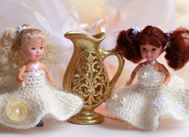 Two Dolls with Dresses
