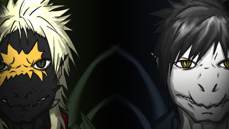 Two Dragon-like Characters