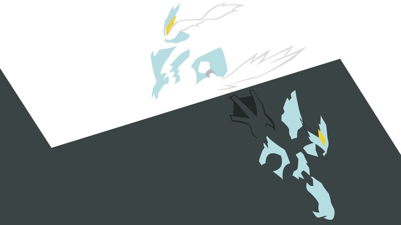 Two Dragon-like Creatures — White