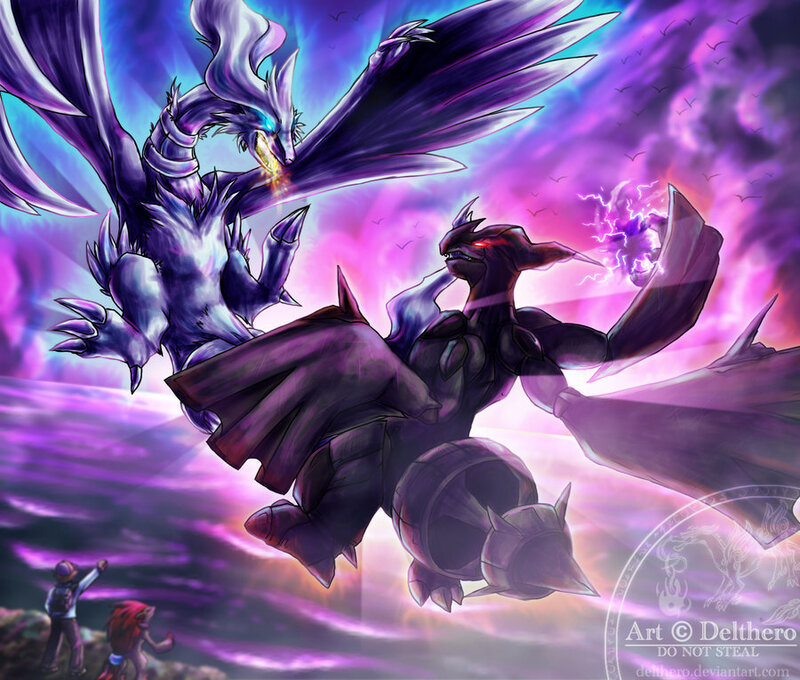 Two Dragons Fighting — Purple