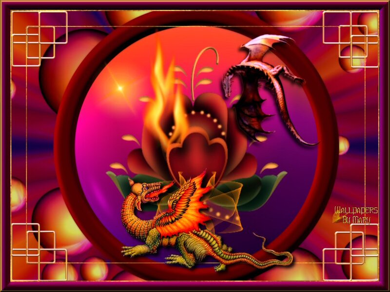 Two Dragons in a Circle