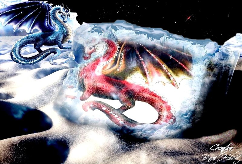Two Dragons in Ice