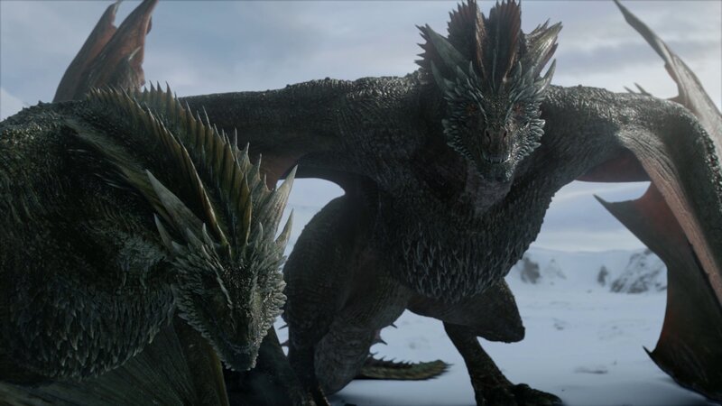 Two Dragons in Snow