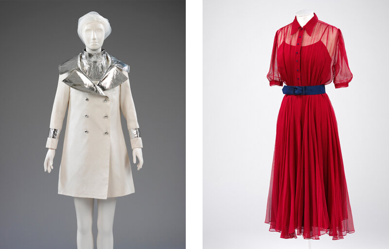 Two Dresses on Mannequins
