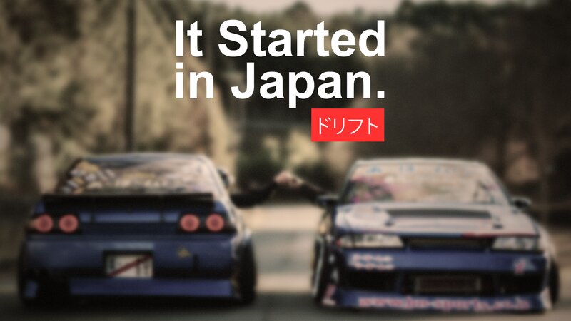 Two Drifting Cars — Blue, Dynamic
