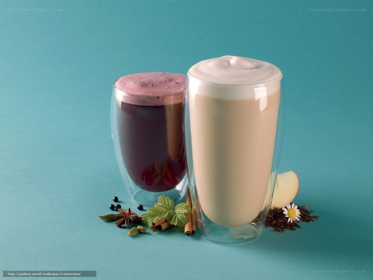 Two drinks with herbs and spices