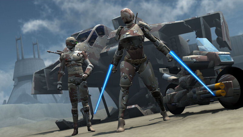 Two Droid Warriors