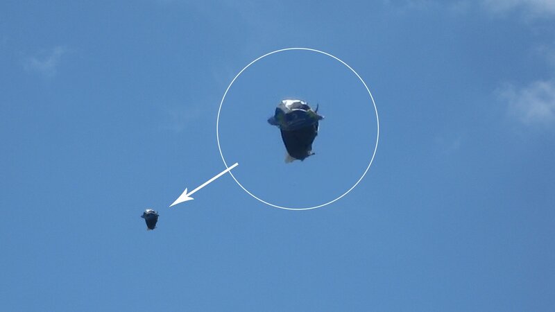 Two Drones in Sky