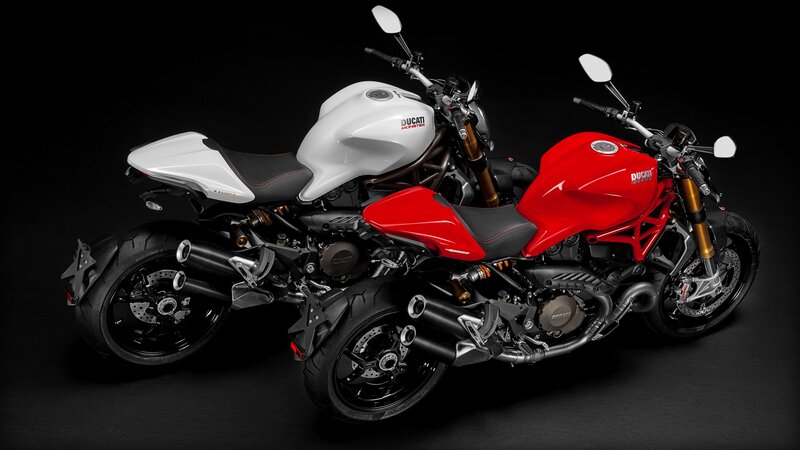 Two Ducati Motorcycles — Red