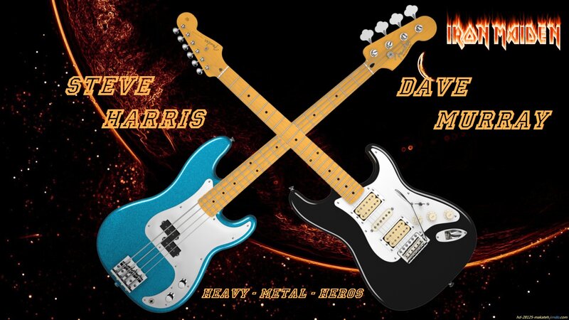 Two Electric Guitars — Black, Dramatic