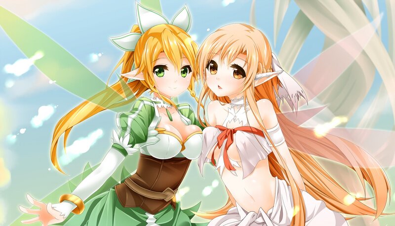 Two Elf Girls — Green