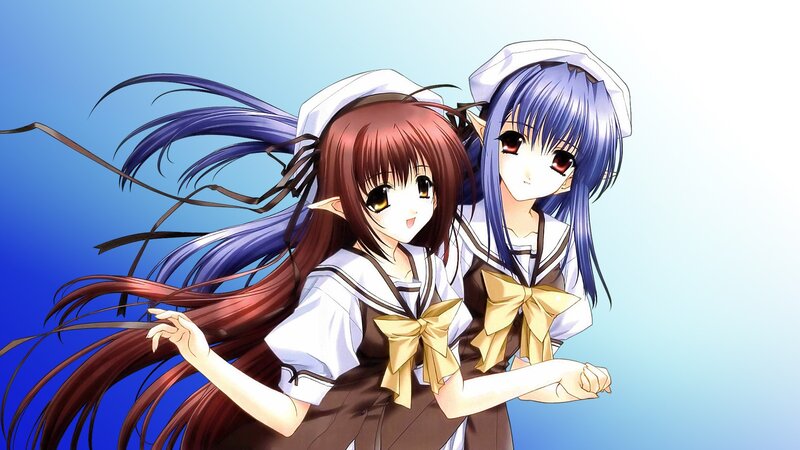 Two Elf Girls in Uniforms