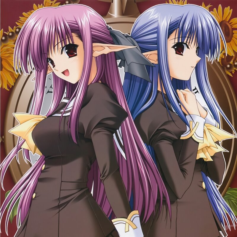 Two Elf Girls — Purple