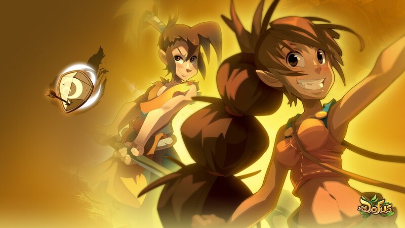 Two Elf-like Characters — Yellow