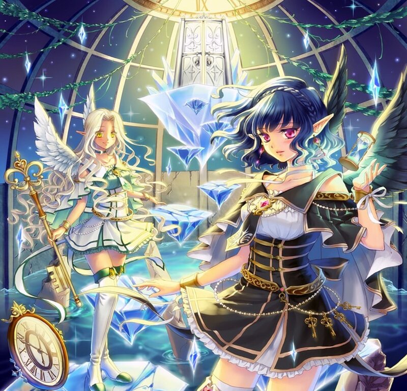Two Elf-like Girls — Blue