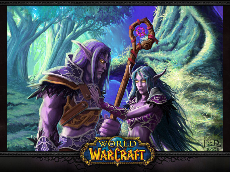 Two Elves in Forest