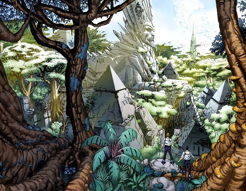 Two Explorers in Jungle