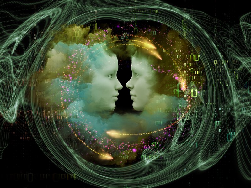 Two Faces in Digital Space
