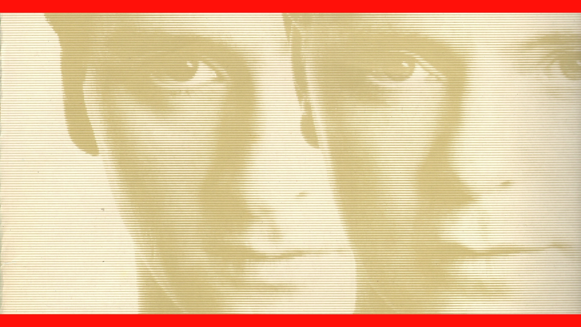 two faces in halftone